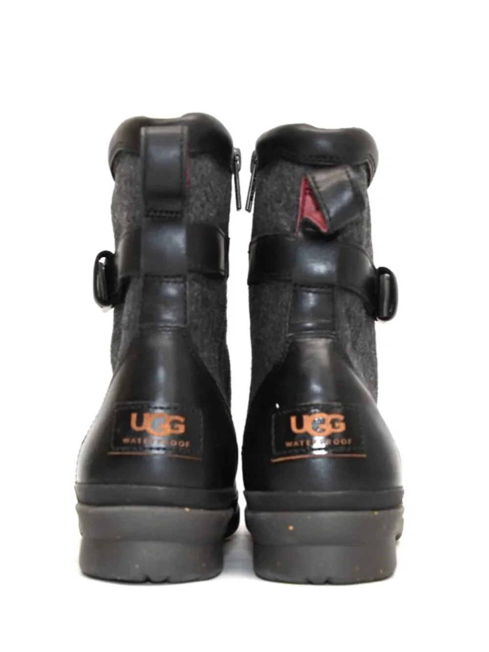 New! Ugg Kesey Waterproof Boot Black Wool Size 8 1005264 DD540